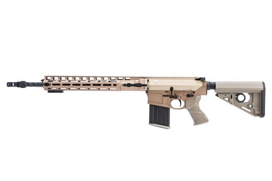 MRGG-S 6.5 Creedmoor AR-10 rifle from LaRue has a flat dark earth finish